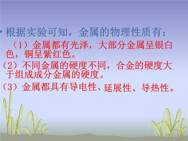 人教版化学九年级下册第八单元《实验活动4 金属的性质和某些化学性质》PPT课件403