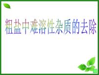 人教版九年级下册第十一单元  盐  化肥实验活动8 粗盐中难溶性杂质的去除课文ppt课件