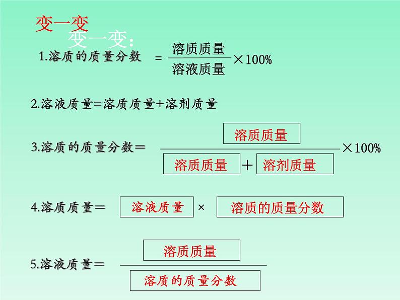 《课题3 溶液的浓度》教学课件-九年级下册化学人教版07