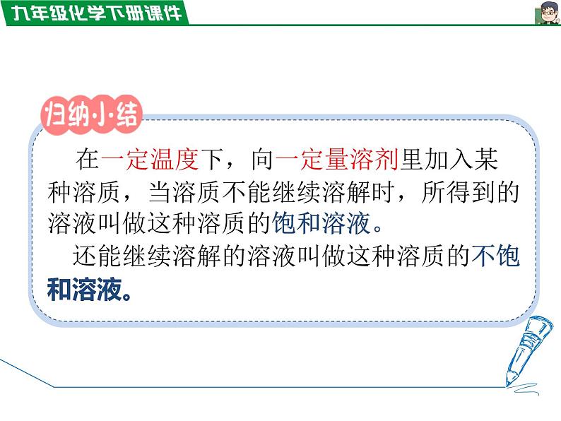 9.2.1饱和溶液与不饱和溶液课件PPT05