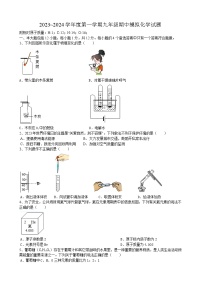 安徽省合肥市肥西县金牛学校2023-2024学年九年级上学期期中模拟化学试题