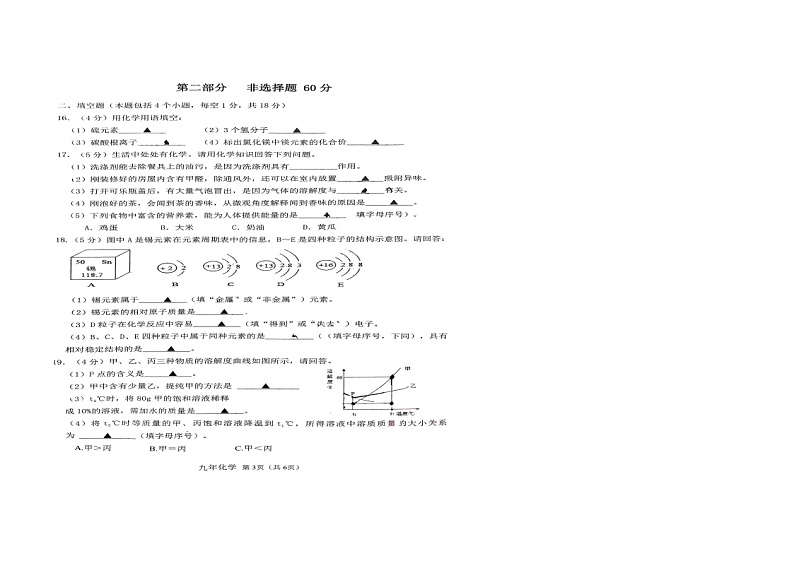 2023年辽宁省葫芦岛市建昌县一模化学试题第2页