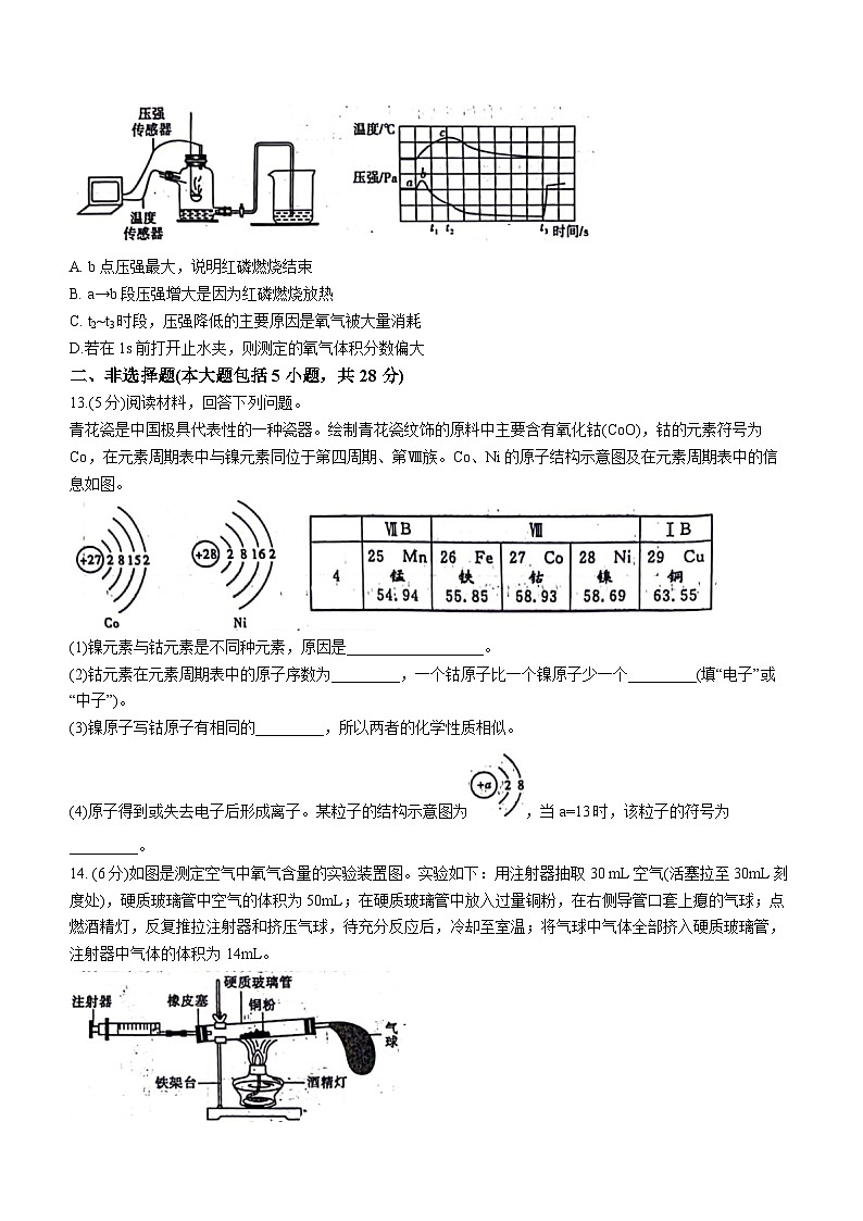 山东省德州市宁津县育新中学、刘营伍中学九2023-2024学年九年级上学期11月期中化学试题第3页