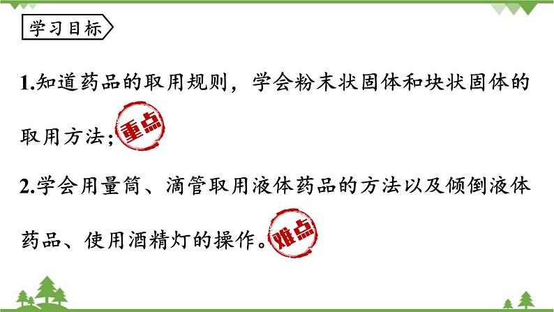 人教版化学九年级上册 第一单元 课题3 走进化学实验室(第二课时)课件02