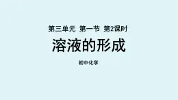 鲁教版九年级化学上册课件 第三单元 第一节 溶液的形成 第二课时