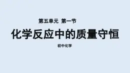 鲁教版九年级化学上册课件 第五单元 第一节 化学反应中的质量守恒