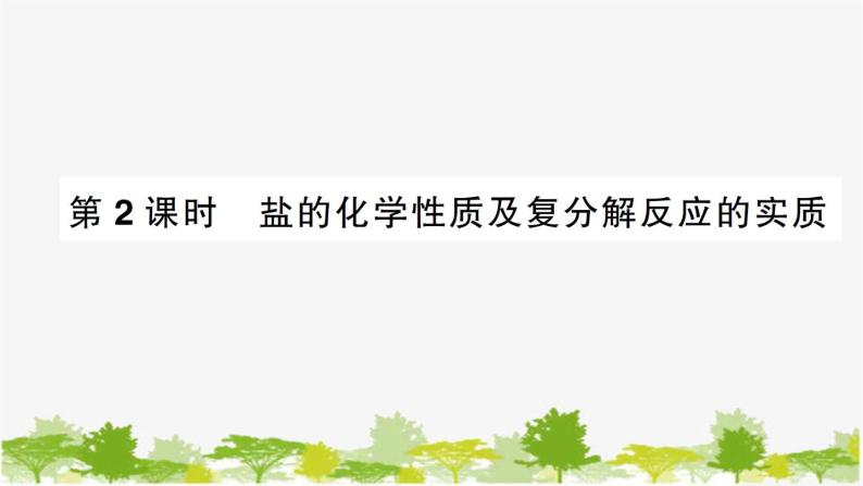 鲁教版化学九年级下册 第八单元 海水中的化学习题课件01