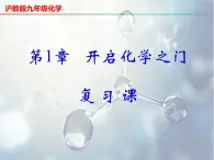 第1章 开启化学之门复习-2023-2024学年九年级化学上册同步课件（沪教版）