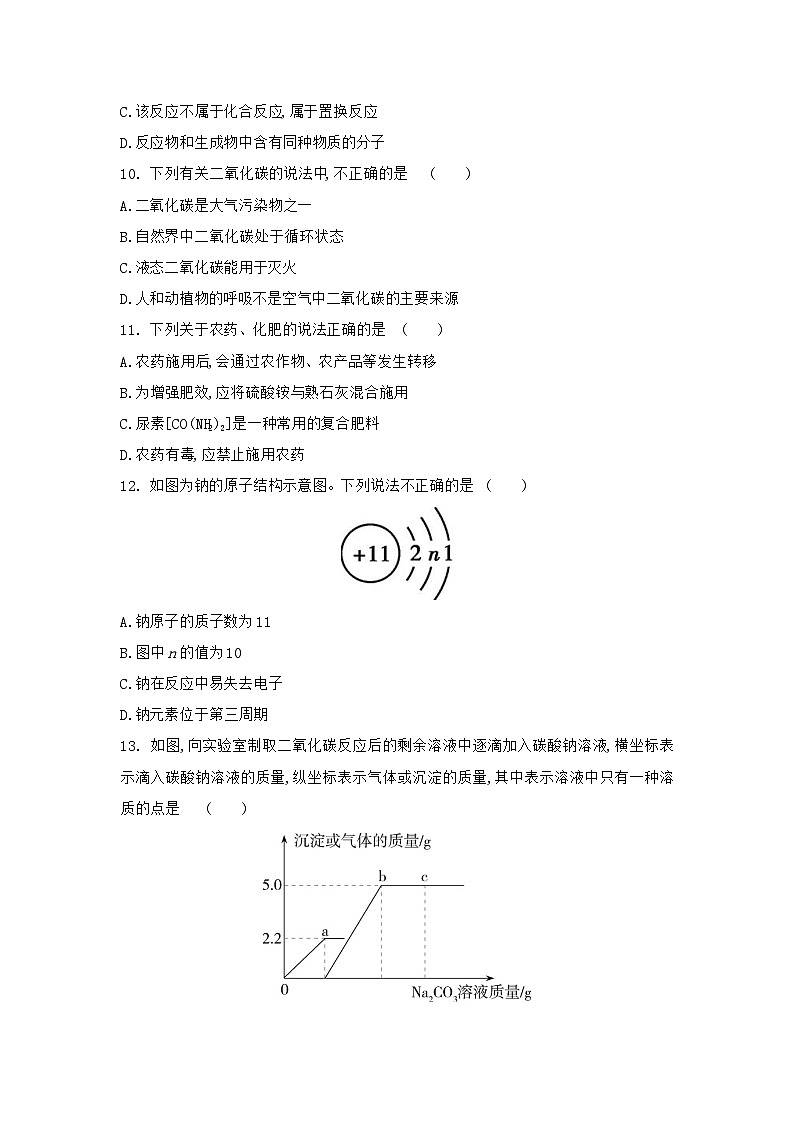 2021学年河南省新乡县中考化学适应性试卷第3页
