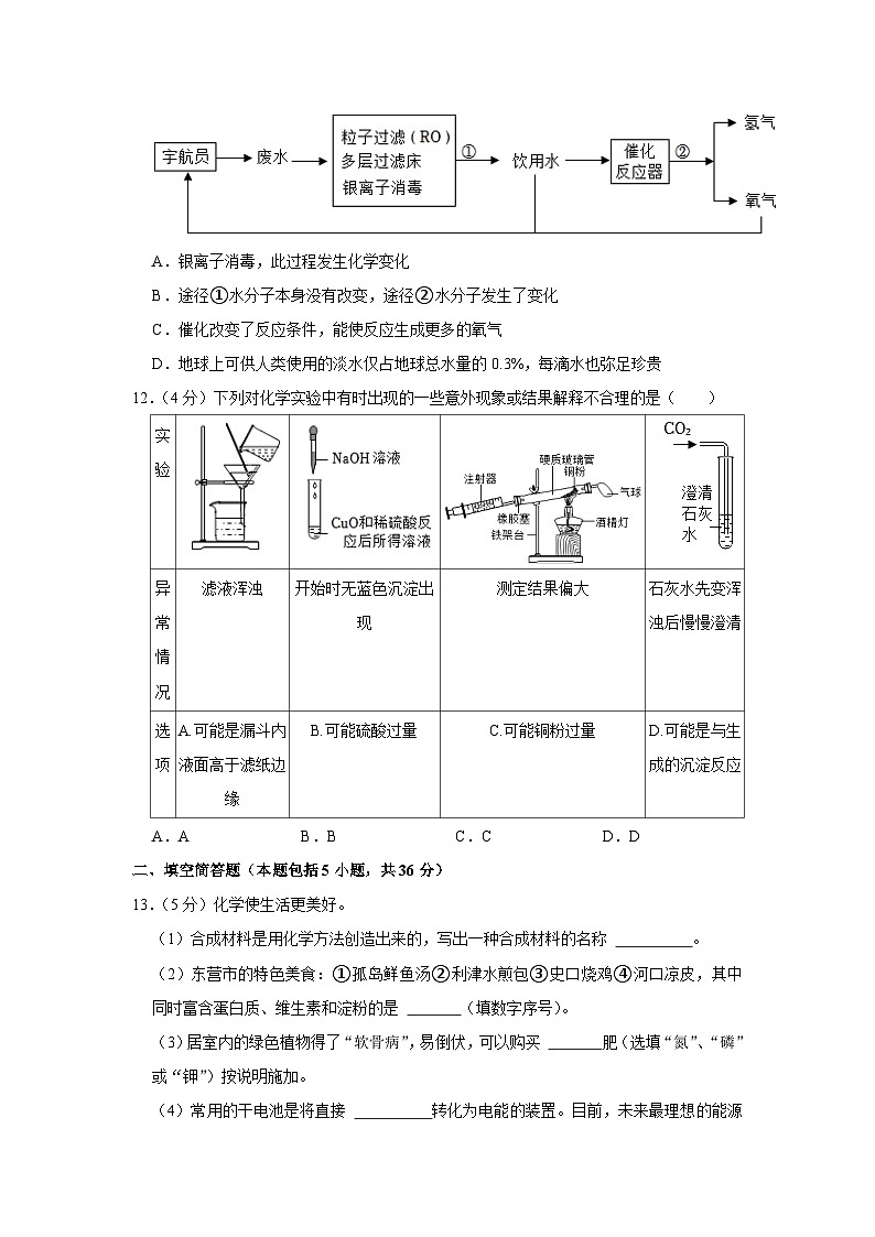 2023年山东省东营市中考化学试卷03
