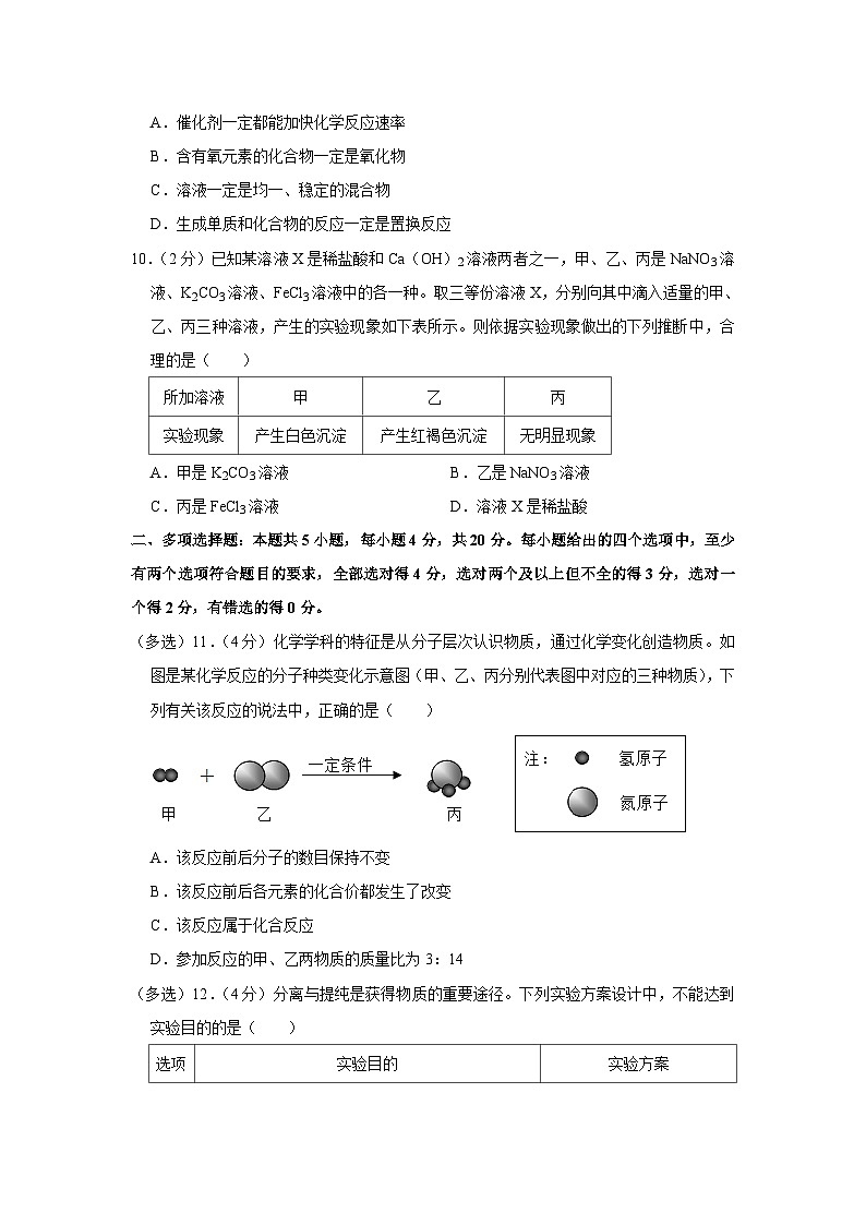 2023年山东省济南市中考化学试卷03