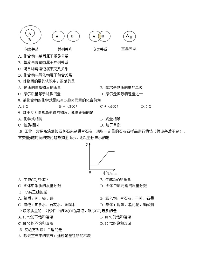 九年级化学期末模拟卷02(考试版A4)【测试范围:沪教上海版第一册全部】第2页