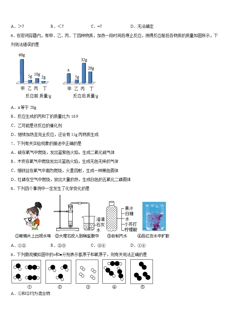 2023-2024学年内蒙古呼伦贝尔市莫旗九上化学期末联考试题含答案第2页