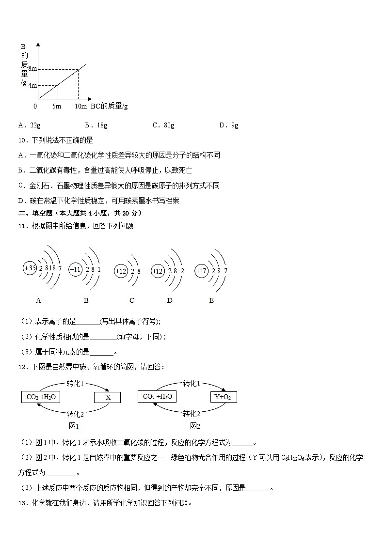 2023-2024学年娄底市重点中学化学九上期末复习检测模拟试题含答案03