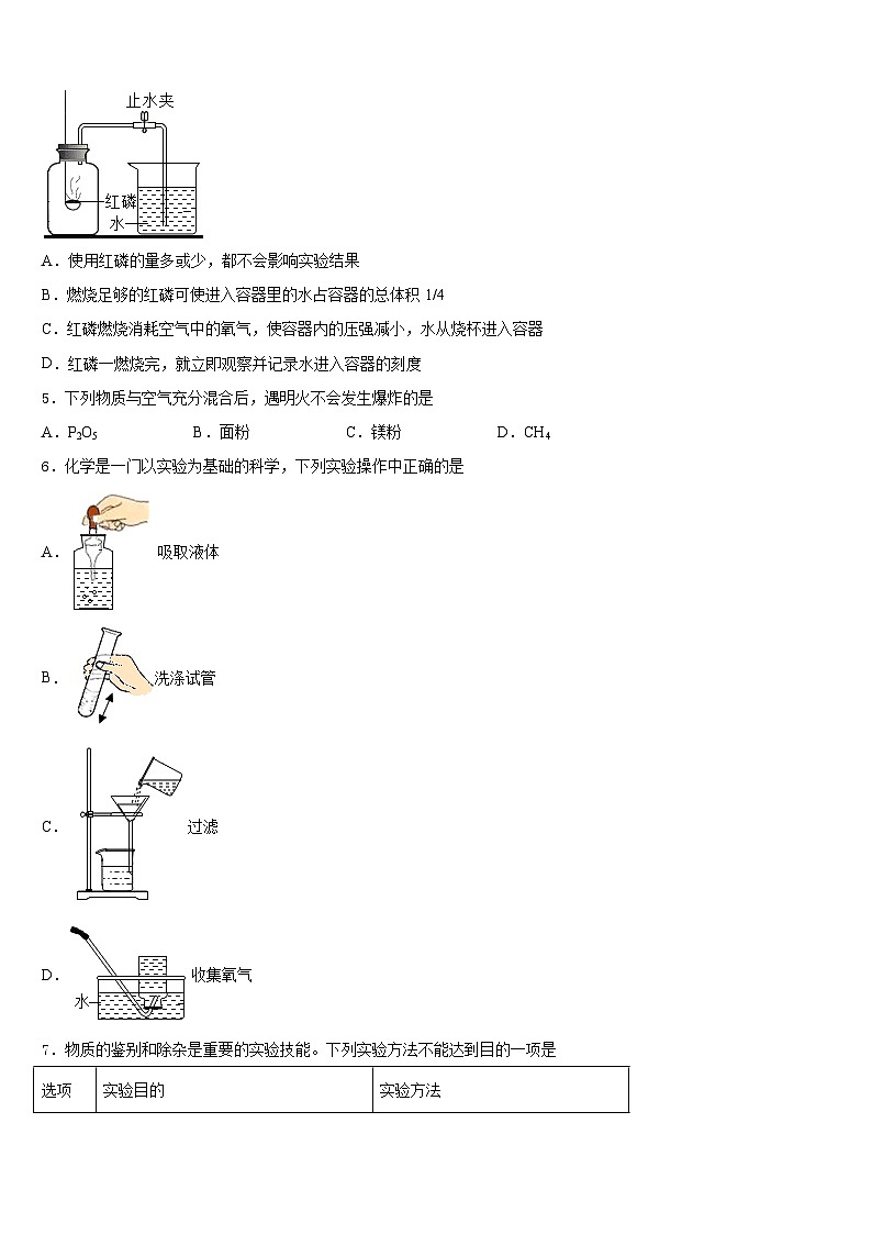 2023-2024学年山东省济宁十五中学化学九上期末经典模拟试题含答案第2页