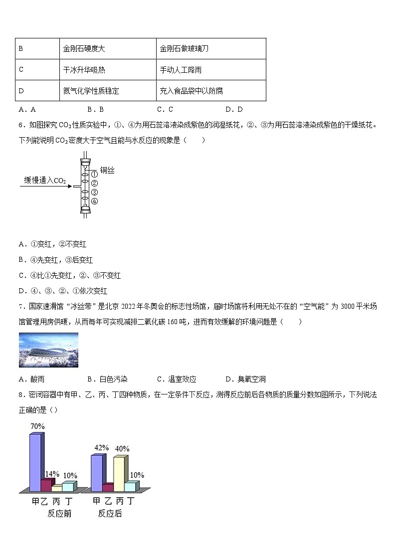 2023-2024学年山西省大同矿区六校联考九年级化学第一学期期末经典试题含答案02