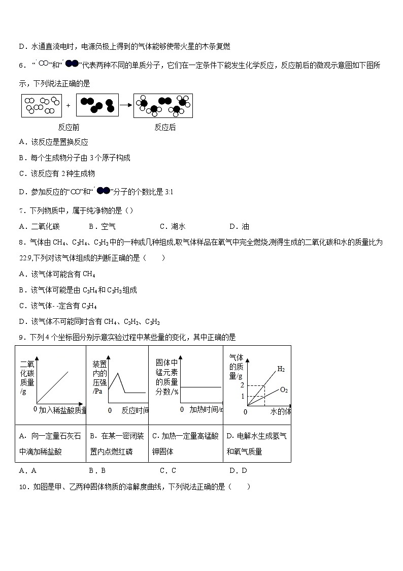 2023-2024学年山西省太原市九年级化学第一学期期末调研模拟试题含答案第2页