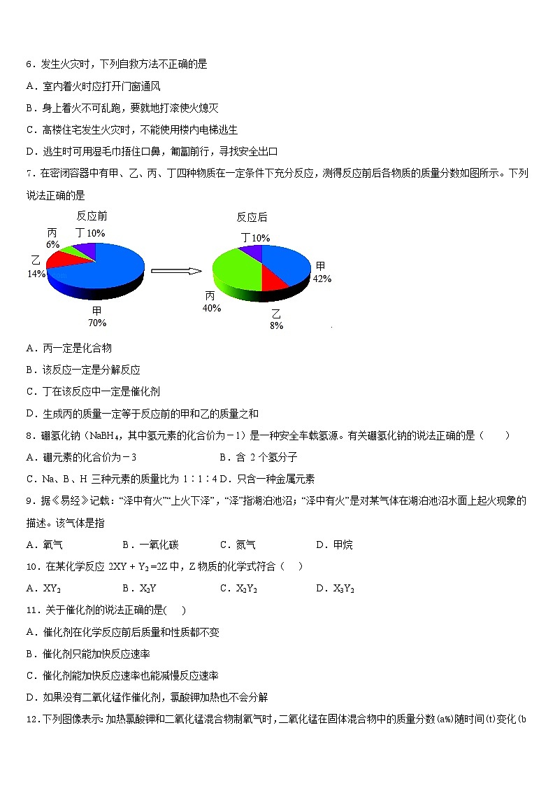 2023-2024学年广东省深圳市文锦中学化学九上期末学业质量监测模拟试题含答案第2页