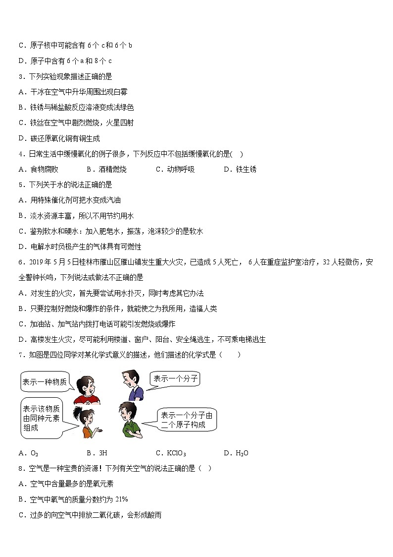 2023-2024学年江苏省张家港市梁丰中学化学九上期末复习检测模拟试题含答案第2页