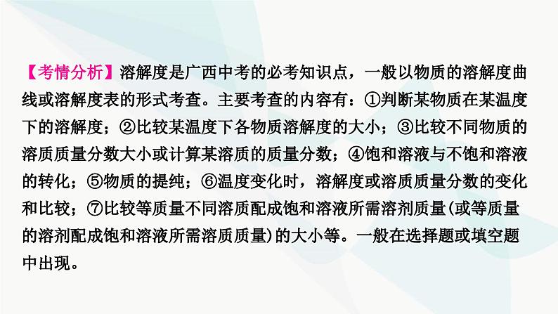 鲁教版中考化学复习第三单元溶液重难突破3溶解度及溶解度曲线的应用课件第2页