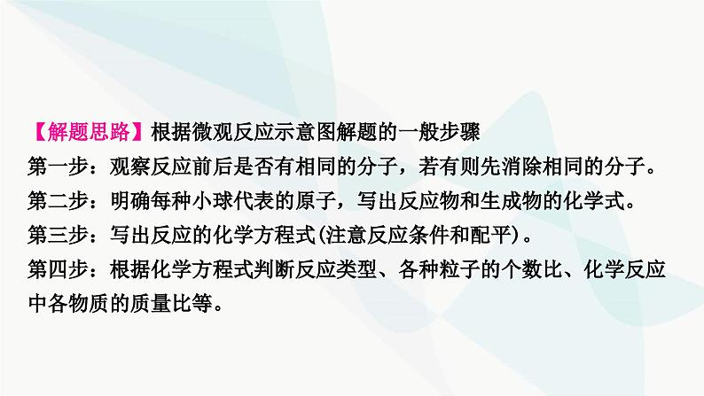 鲁教版中考化学复习第五单元定量研究化学反应重难突破5微观反应示意图课件第6页
