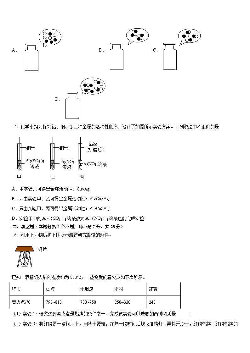 2023-2024学年江苏省江阴市第一初级中学化学九上期末质量检测模拟试题含答案第3页
