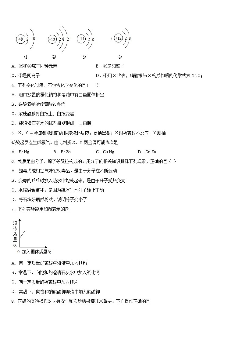 2023-2024学年甘肃省临泽县第二中学化学九上期末学业质量监测试题含答案第2页