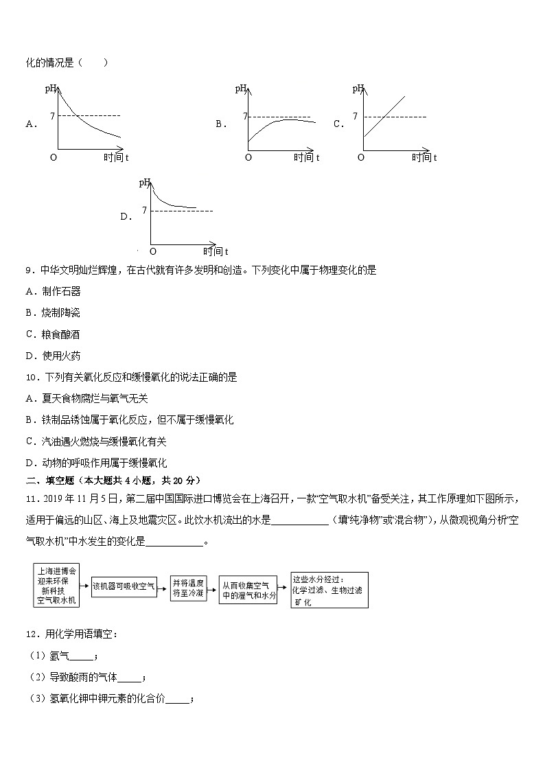 四川省泸州市马溪中学2023-2024学年九上化学期末质量跟踪监视模拟试题含答案第3页