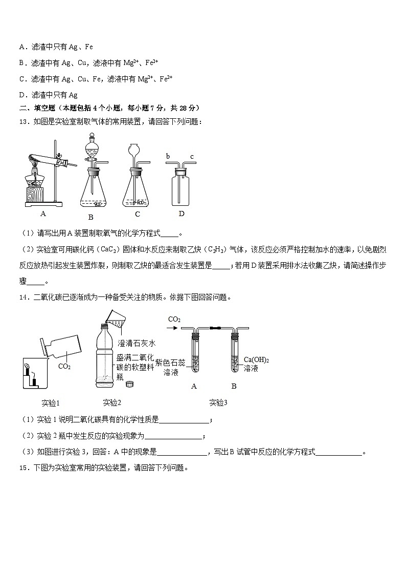 广东省潮阳区华侨中学2023-2024学年九上化学期末达标检测模拟试题含答案第3页