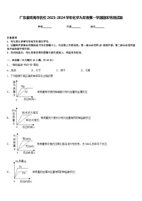 广东省珠海市名校2023-2024学年化学九年级第一学期期末检测试题含答案