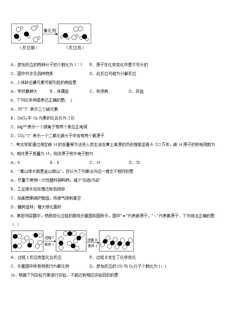 江苏省南师大附中树人学校2023-2024学年化学九年级第一学期期末监测模拟试题含答案02