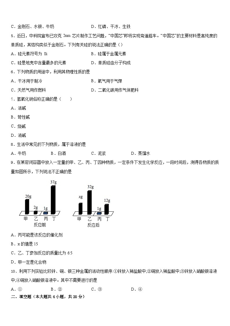 江西省九江市修水縣2023-2024學(xué)年化學(xué)九上期末預(yù)測試題含答案第2頁