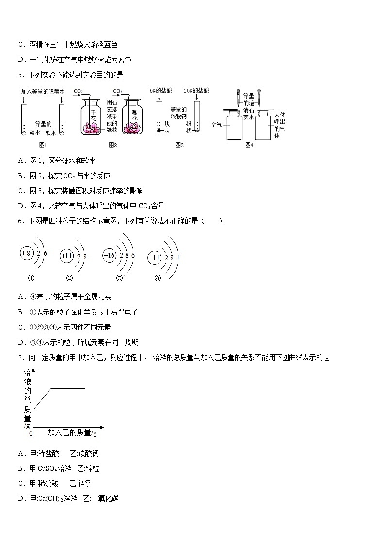 广东省潮州潮安区五校联考2023-2024学年化学九上期末学业水平测试试题含答案第2页