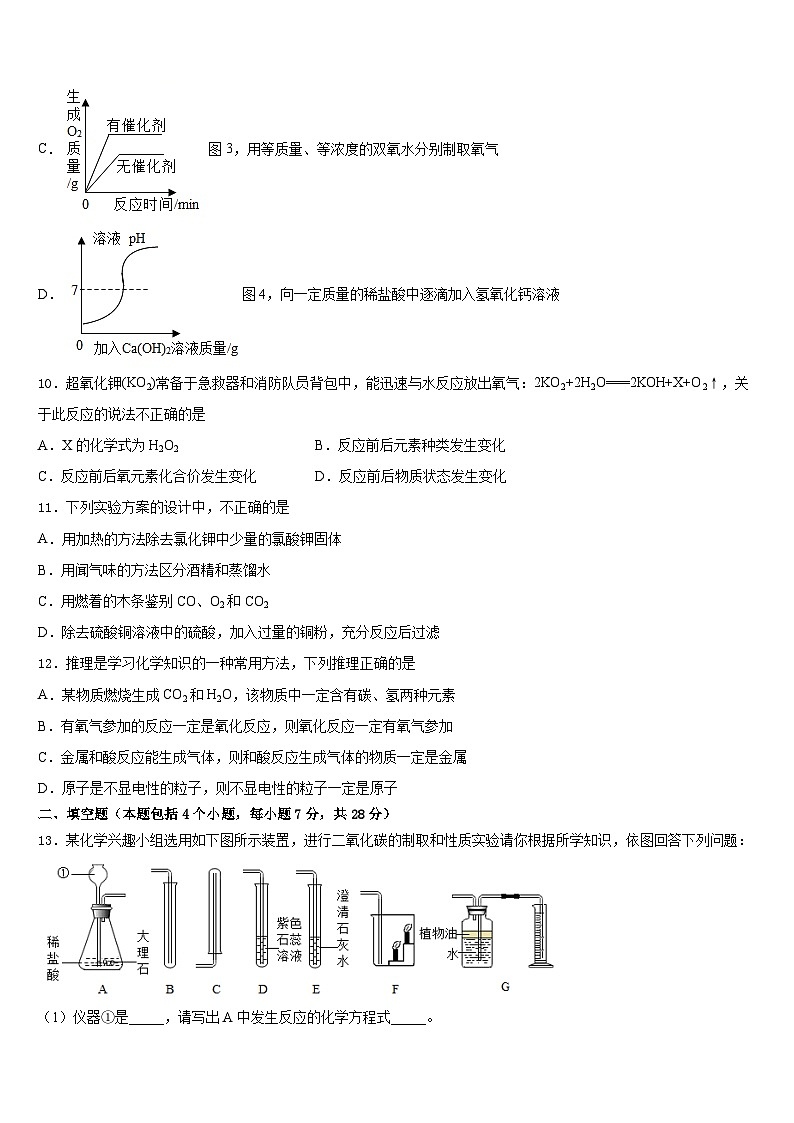 重庆市永川区第五中学2023-2024学年化学九上期末联考模拟试题含答案第3页
