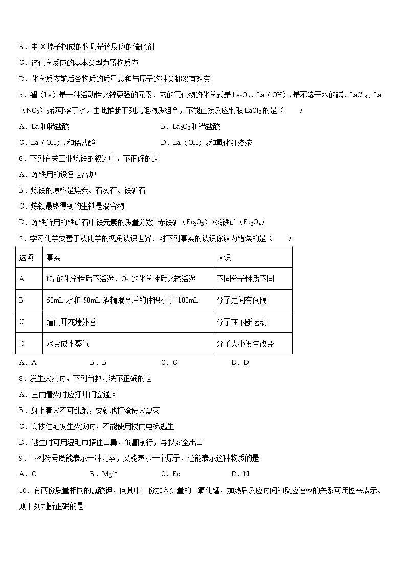 陕西省西安市信德中学2023-2024学年化学九上期末调研试题含答案第2页