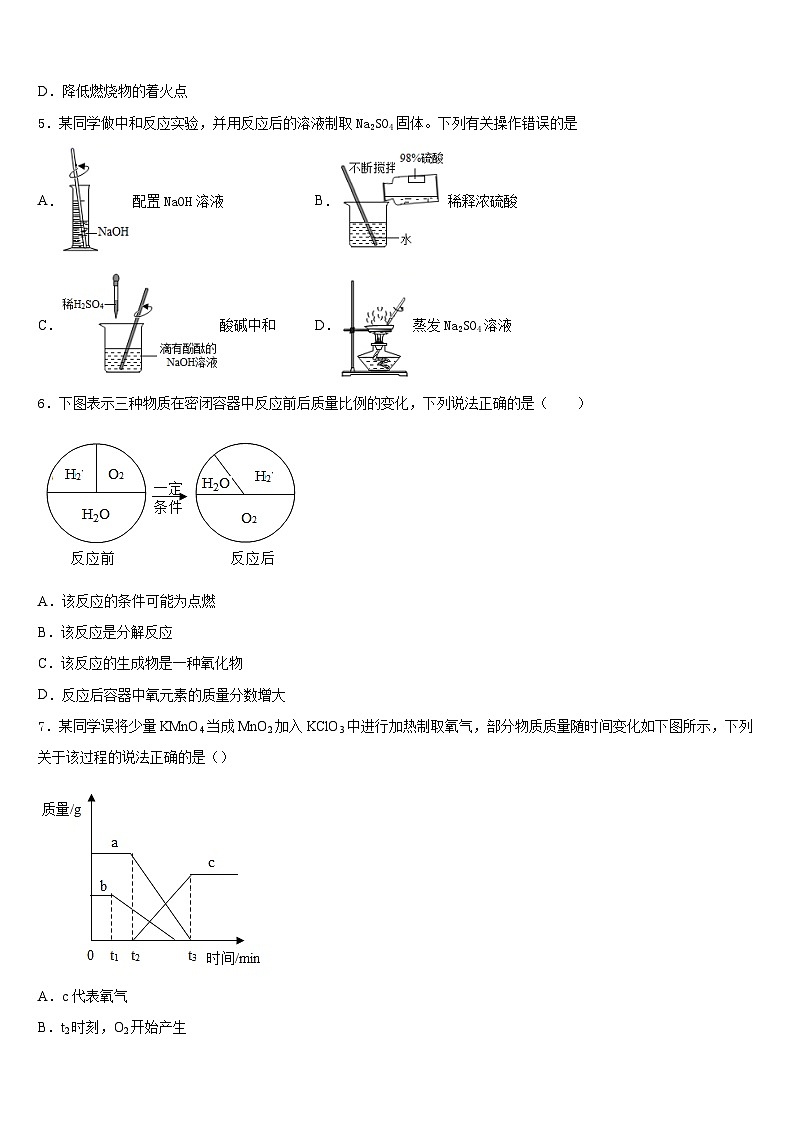 鹤壁市重点中学2023-2024学年九上化学期末联考试题含答案第2页