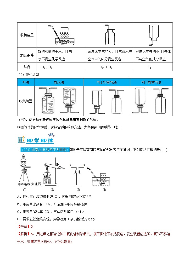 6.2 二氧化碳的制取(含培优竞赛试题)-2024-2025学年九年级化学上册重难点突破(人教版)03
