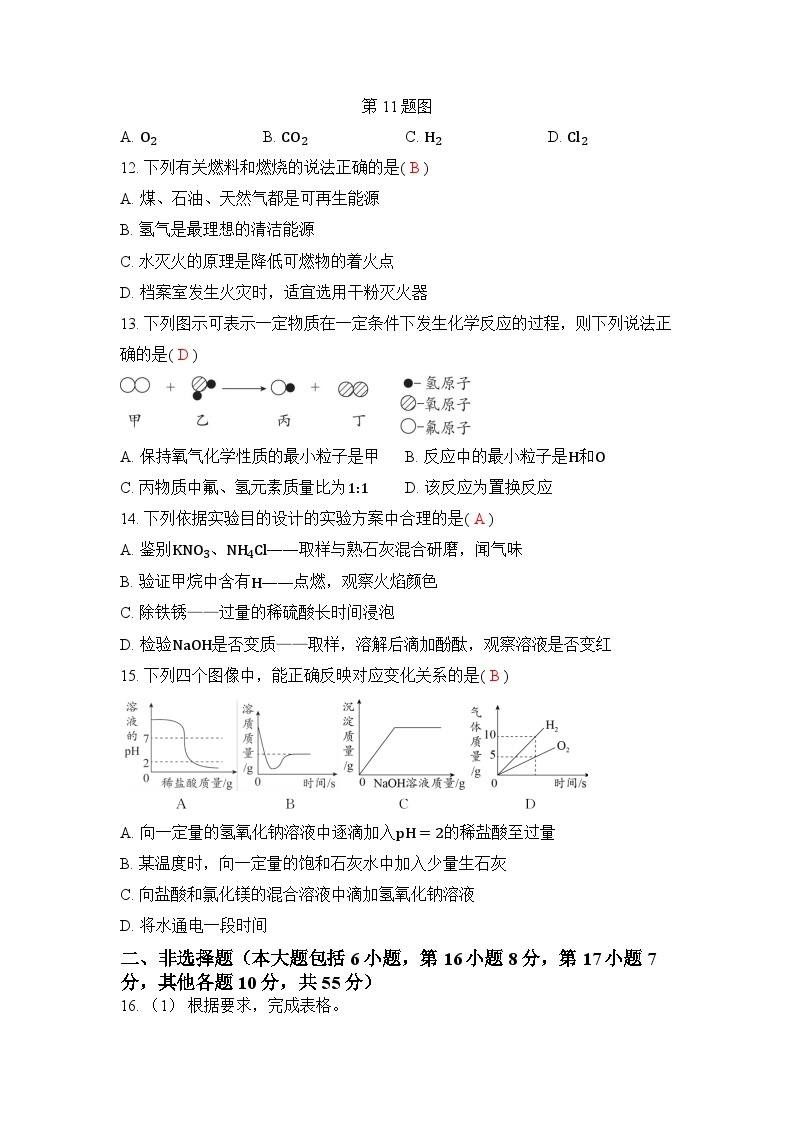 2024年广东省中考化学模拟试卷（一）+03