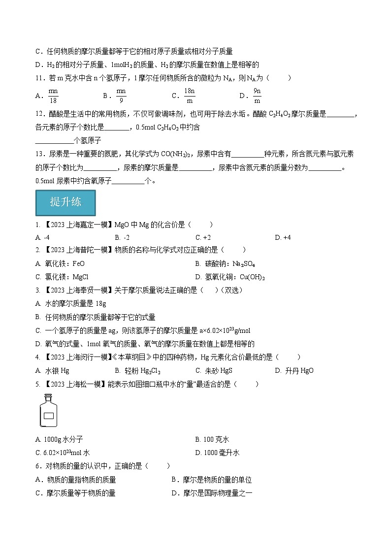 第09讲 化学变化中的质量守恒(第1课时)(分层练习)-2024-2025学年九年级化学第一学期同步精品课件+分层作业(沪教版·上海)02