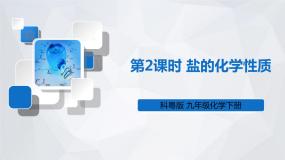 科粤版九年级化学下册 第八章 常见的酸、碱、盐第二课时 盐的化学性质（课件）