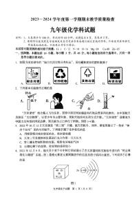 2024年广东省潮州市九年级上学期期末考试化学试题及答案