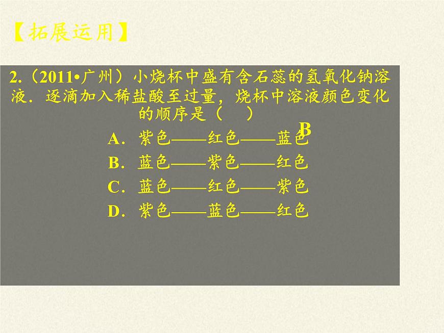 魯教版化學(xué)九年級下冊 第七單元 到實驗室去:探究酸和堿的化學(xué)性質(zhì)(1) 課件第7頁