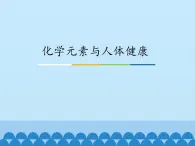 鲁教版化学九年级下册 第十单元 第二节 化学元素与人体健康_ 课件