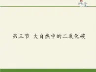 鲁教版五四制化学八年级全一册 第六单元 第三节 大自然中的二氧化碳 课件