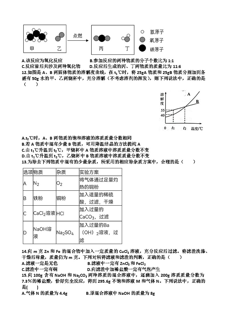 53,山东省济南市天桥区泺口实验学校2023-2024学年九年级下学期开学考试化学试题第3页