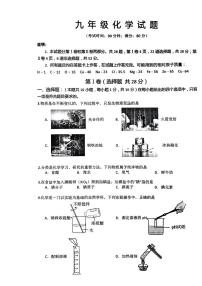 山东省青岛崂山区2023-2024学年九年级上学期化学期末试卷