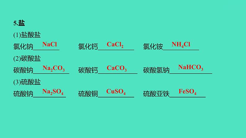 2023-2024 中考化学复习 微专题四 化学用语 课件第8页