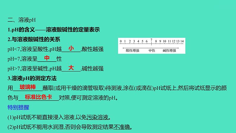 2024山东中考复习 人教版化学 基础知识复习 第三部分 第8讲 酸和碱 课件第2页
