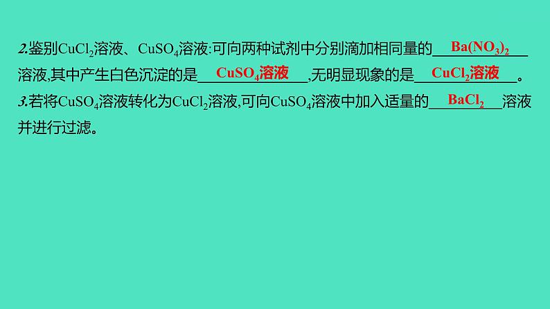 2024山东中考复习 人教版化学 考点研究 第三部分 第9讲 盐 化肥 课件08