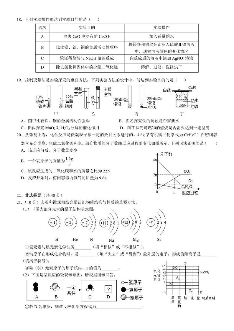 江苏省如皋市实验初中2023-2024学年九年级下学期第一次阶段性化学试题第2页